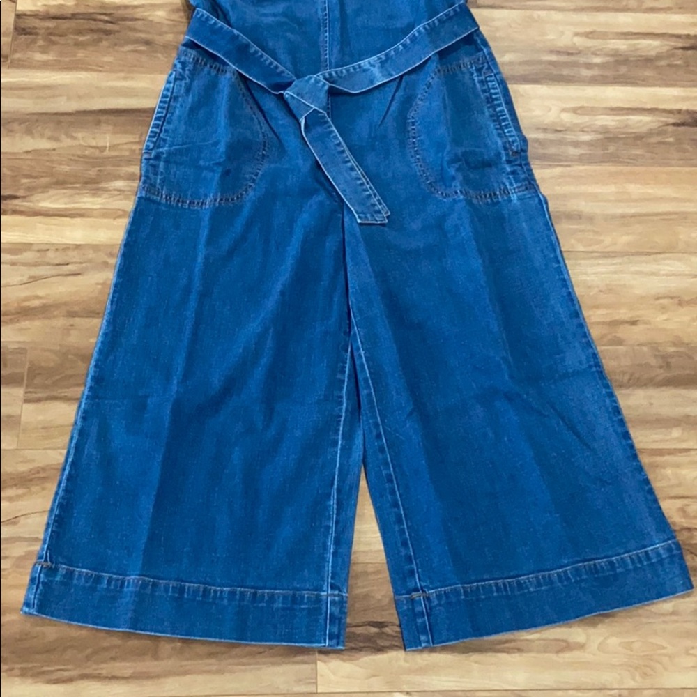 Madewell Denim Halter Wide-Leg Jumpsuit - Picture 4 of 8